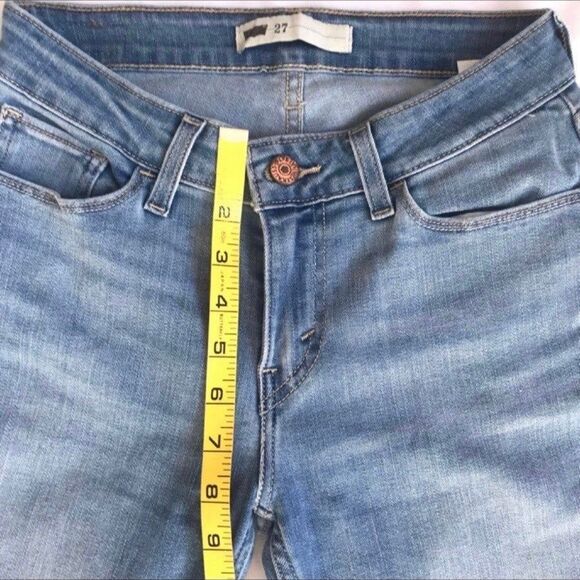 Womens Levis 11997 Legging Slim Skinny Stretch Blue Jeans W27 L30 Light EEUC! - Picture 7 of 12